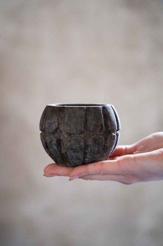 Houten Theelichthouder Grove - Small