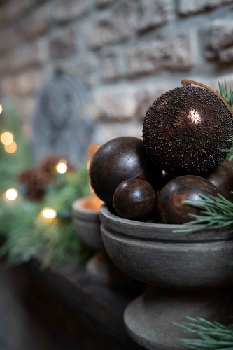 Kerstbal Bruin - Bronze Glow Small