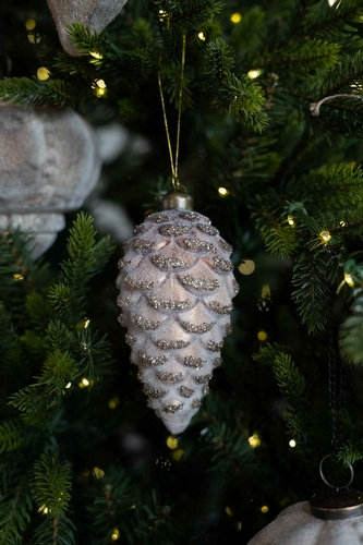 Kerstbal Bruin - Sprakle Pine Medium