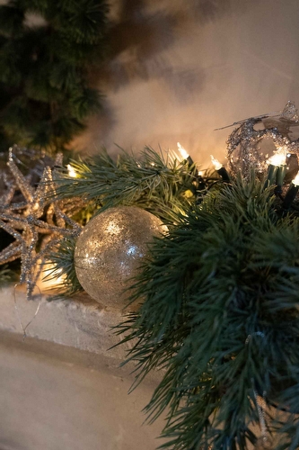 Kerstbal Zilver - Frosted Glow Medium Kerstbal Zilver - Frosted Glow Medium