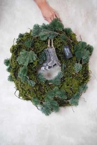 Kerstkrans - Schaats