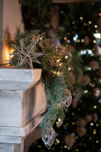 Kerstster Zilver - 3D Sparkling Star