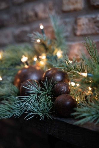 Roestige Ballen - Set van 5 Roestige Ballen - Set van 5