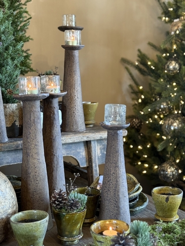 Rustieke Kandelaar Aardetint - Small