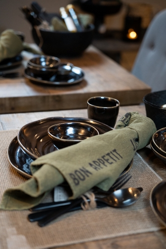 Servies Diep Bord Donkerbruin