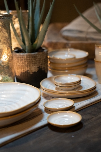 Servies Schaaltje Klein Beige - Set van 2