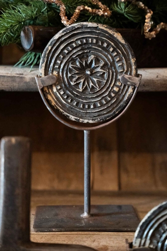 Stenen Stempel op Voet