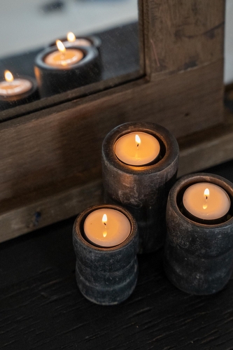 T-Light Holder Jac Fume Patine – Set of 3 