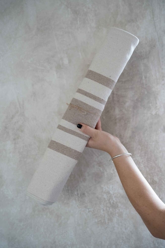 Tafelloper Gestreept Beige