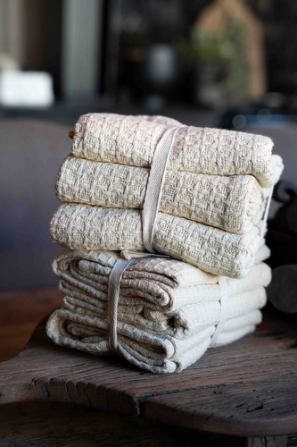 Handdoek Set van 3 - Beige Handdoek Set van 3 - Beige